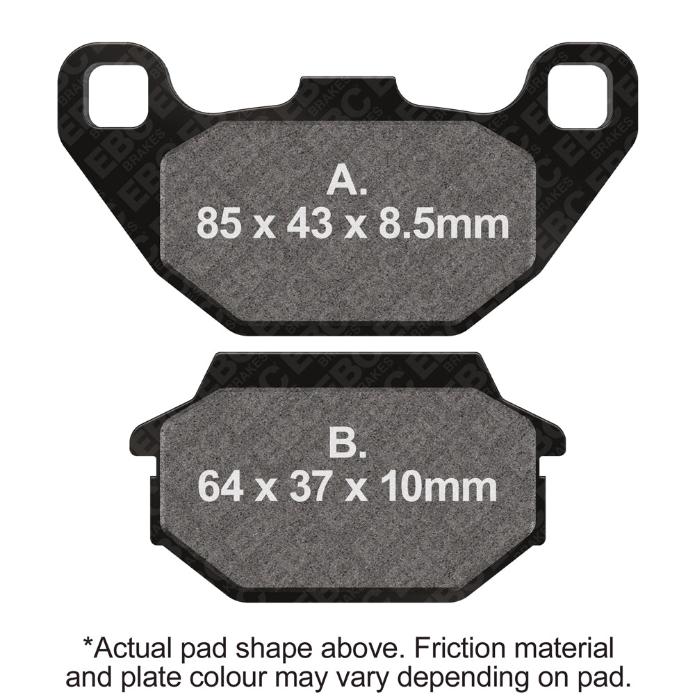 EBC 09-14 Kymco Street Like 50 2T Front Left FA-SFA-X Brake Pads