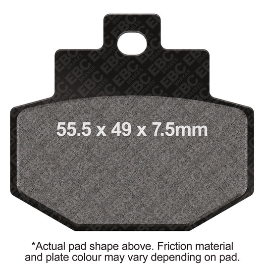 EBC 13-20 Piaggio Fly 150 4T/3V Rear Left FA-SFA-TT-X Brake Pads