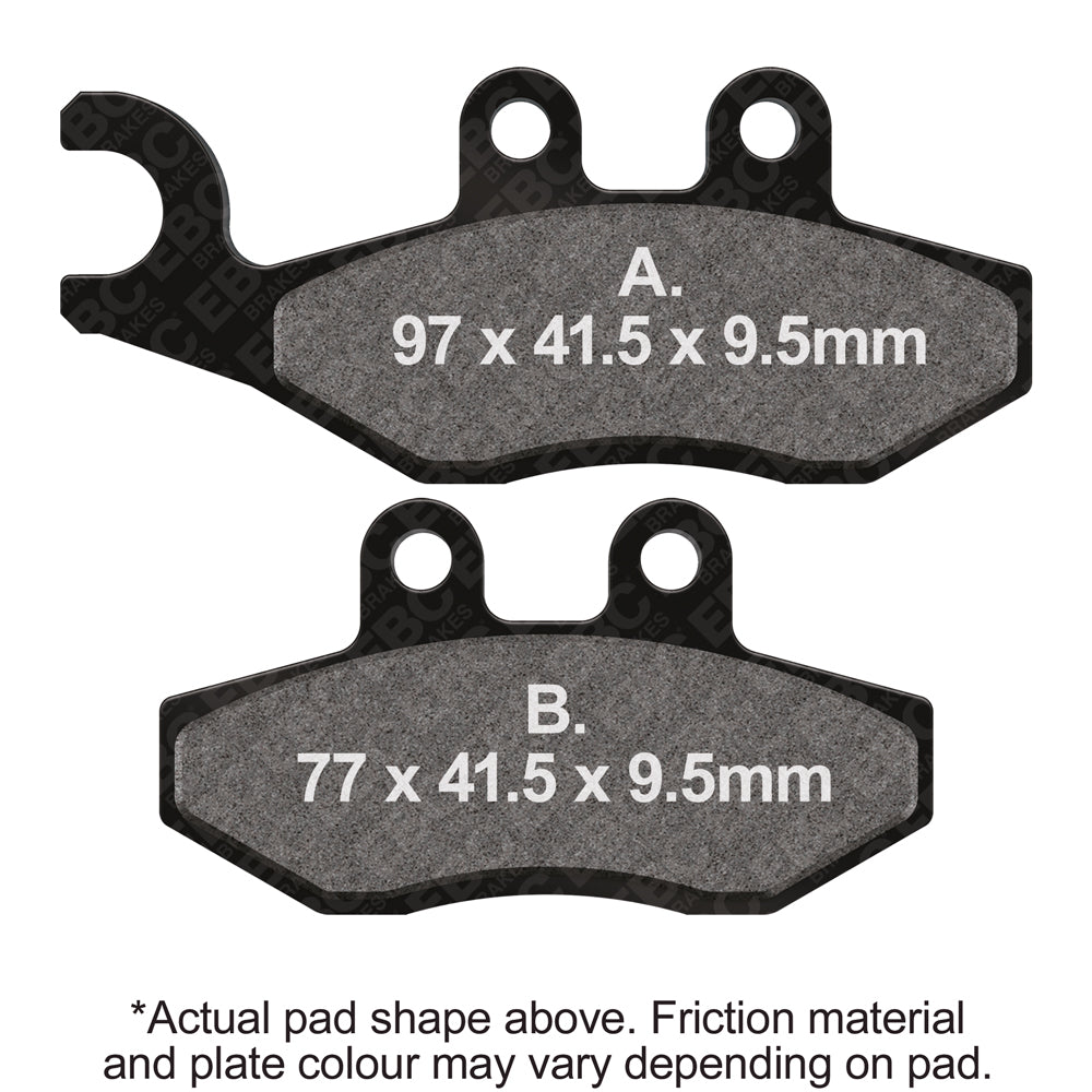 EBC 08-12 Aprilia Sport City 50 4T Front Left FA-SFA-X Brake Pads