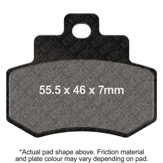 EBC 05-10 Kymco Street Grandvista 250 Rear Left FA-SFA-TT-X Brake Pads