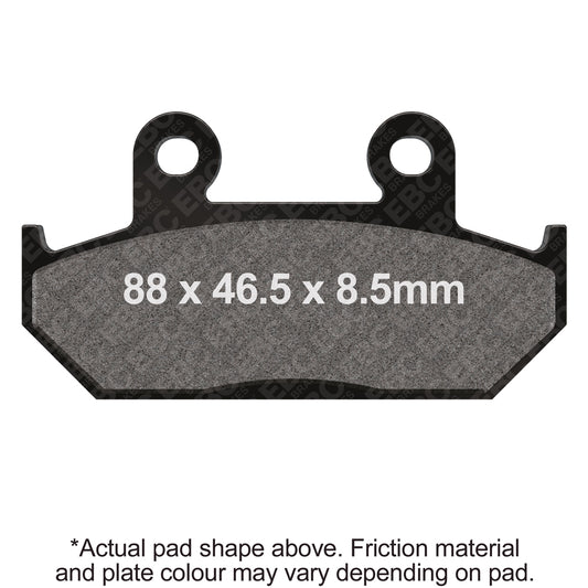 EBC 07-16 Suzuki AN 400 Burgman Rear Left FA-SFA-TT-X Brake Pads