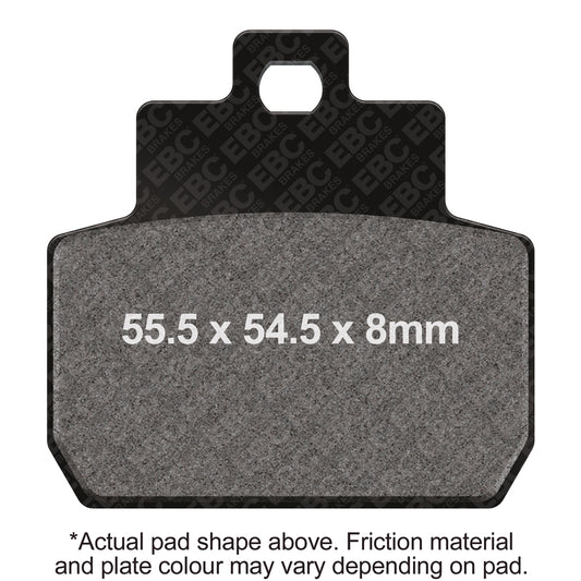 EBC 07-09 Piaggio MP3 3 Wheeler 250cc 12in Rear Wheel Rear Left FA-SFA-TT-X Brake Pads