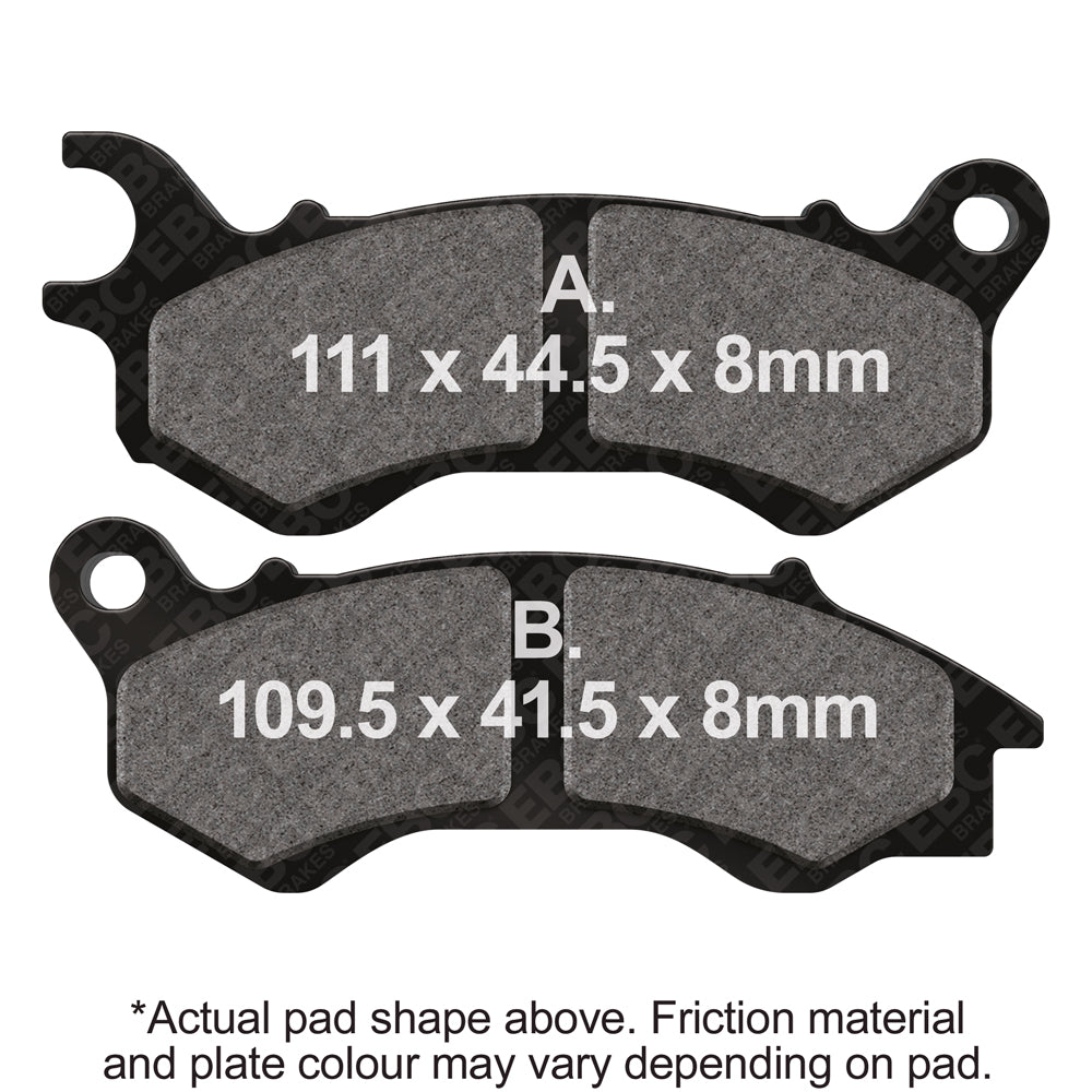 EBC 2011 Honda PCX 125 WW 125 EX2A Front Left FA-SFA-X Brake Pads