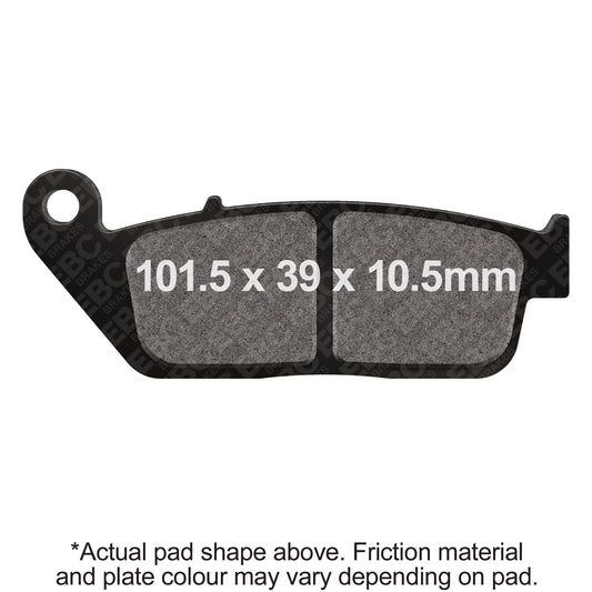 EBC 04-14 Kymco Street XCiting 500 All Models All Models Rear Left FA-SFA-TT-X Brake Pads