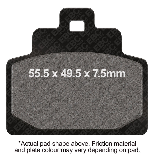 EBC 15-16 Piaggio MP3 500 (3-Wheeler 12in Front/14in Rear Wheel) Front Left/Right HH/R Brake Pads