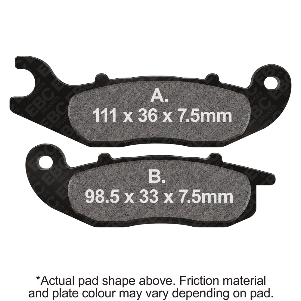 EBC 18-21 Honda PCX 125 S/WW AK ABS Front Left FA-SFA-X Brake Pads