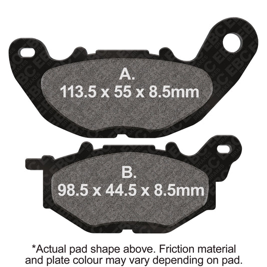 EBC 18-21 Yamaha XMAX CZD300JW Front Right Sintered HH/R Brake Pads