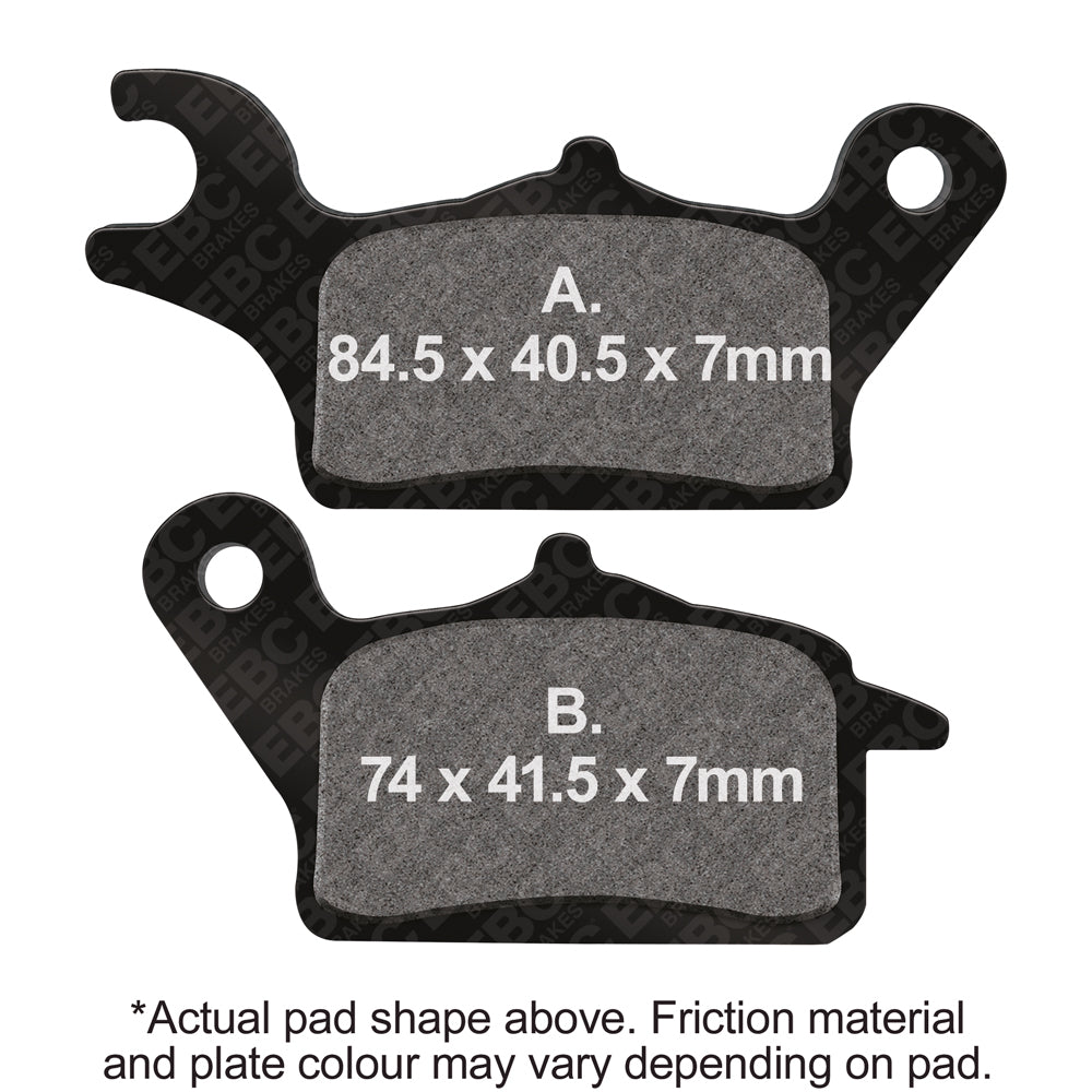 EBC 18-19 Honda Super Cub C 125 (w/ABS) Front Left R90 Organic Brake Pads