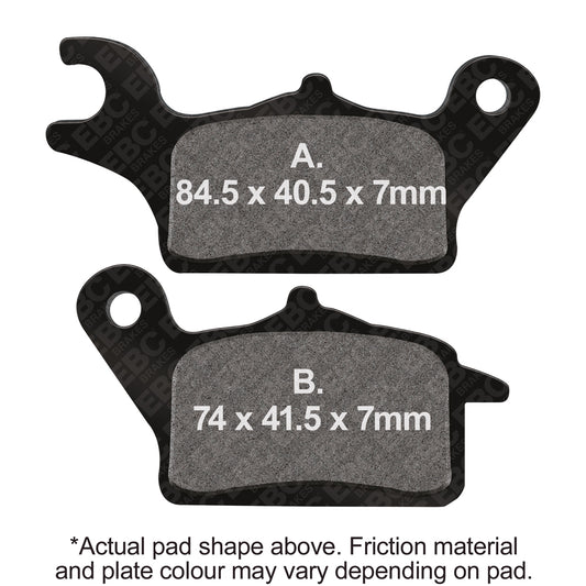 EBC 18-19 Honda Super Cub C 125 (w/ABS) Front Left R90 Organic Brake Pads