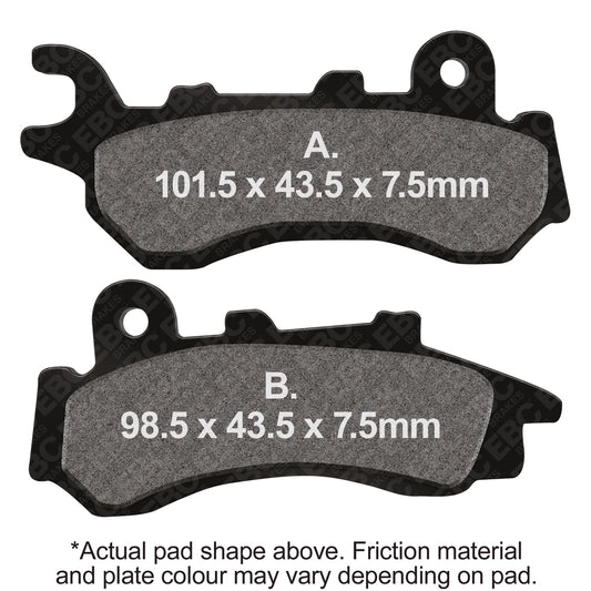 EBC 21-22 Honda PCX 125 WW-J ABS Front Left FA-SFA-X Brake Pads
