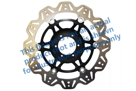 EBC 97-98 Honda CBR 1100 XX Blackbird Front Left/Right Vee Floating Black Rotor