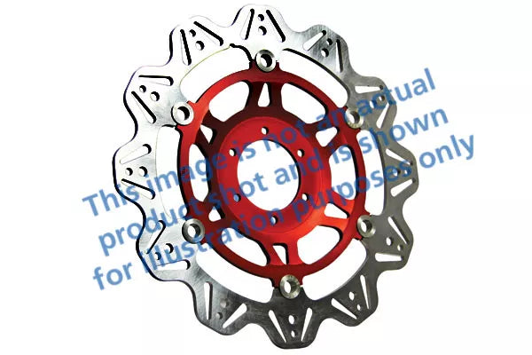 EBC 09-14 Yamaha XVS 950 V-Star 950 Front Left/Right Vee Floating Red Rotor