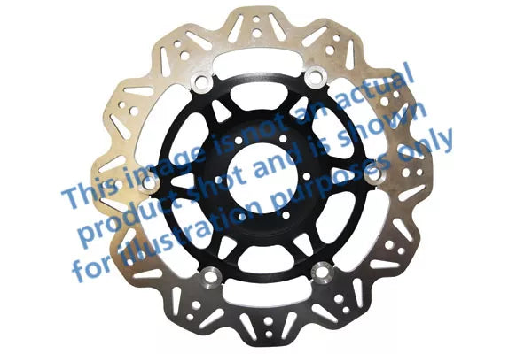 EBC 08-16 Yamaha YZF-R6 310mm Rotor Front Left/Right Vee Floating Black Rotor