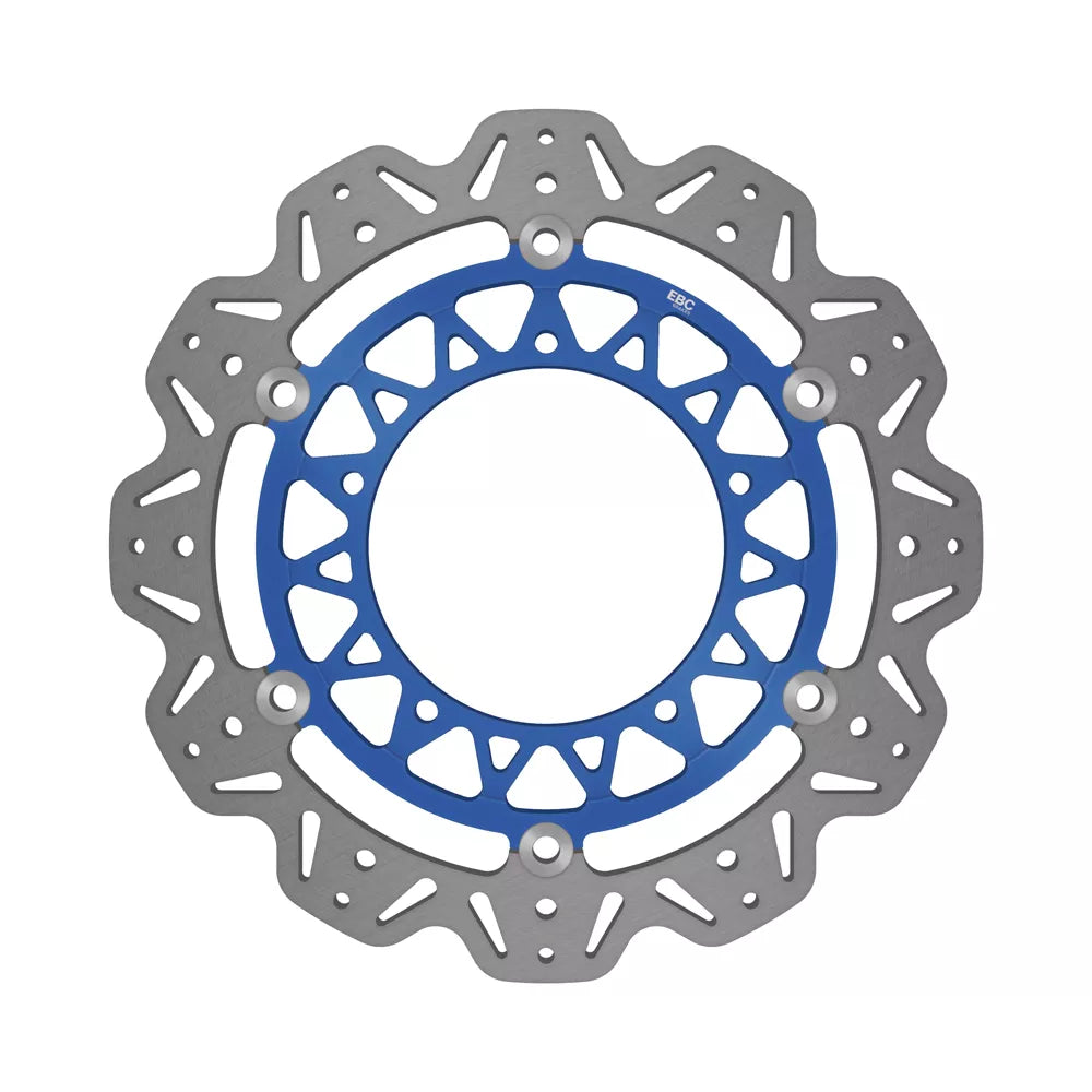 EBC 17-22 Yamaha YZF-R6 H 320mm Rotor Front Left/Right Vee Floating Blue Rotor