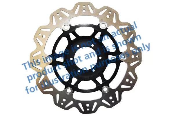 EBC 07-09 Suzuki DL 650 V-Strom Front Left/Right Vee Floating Black Rotor