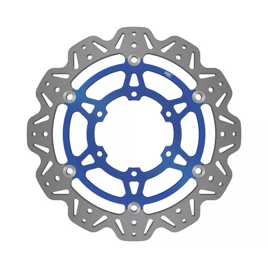 EBC 17-21 Suzuki GSX-R 1000 A (w/ABS/Brembo Radial Caliper) Front Left/Right Vee Floating Blue Rotor