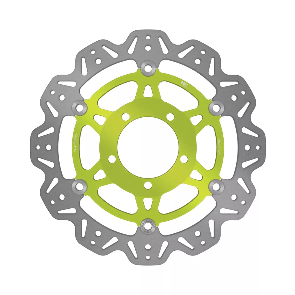 EBC 13-17 Kawasaki ZX-6R ZX 636 E Front Left/Right Vee Floating Green Rotor