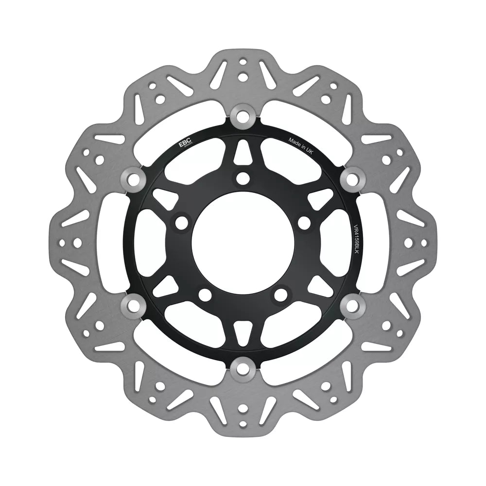EBC 09-10 Kawasaki ER 6N ER 650 Front Left/Right Vee Floating Black Rotor