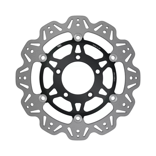 EBC 09-10 Kawasaki ER 6N ER 650 Front Left/Right Vee Floating Black Rotor