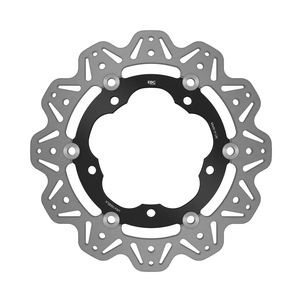 EBC 13-16 Kawasaki 300 Ninja EX Front Left Vee Floating Black Rotor