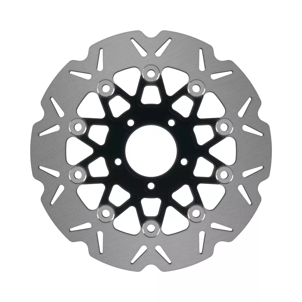 EBC 15-16 Indian Scout Toso Calipers/Cast Wheels Front Left Vee Floating Black Rotor