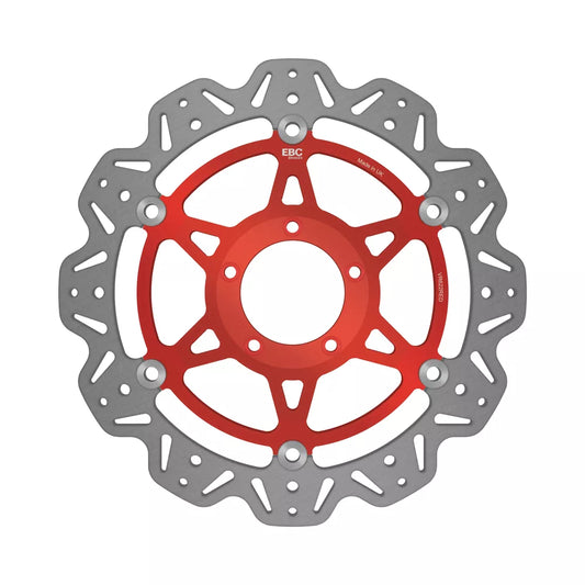 EBC 04-06 Ducati 749 Dark Monoposto/Biposto Front Left/Right Vee Floating Red Rotor