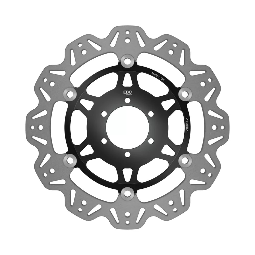 EBC 07-08 Ducati Monster 400 ie Japan Front Left/Right Vee Floating Black Rotor