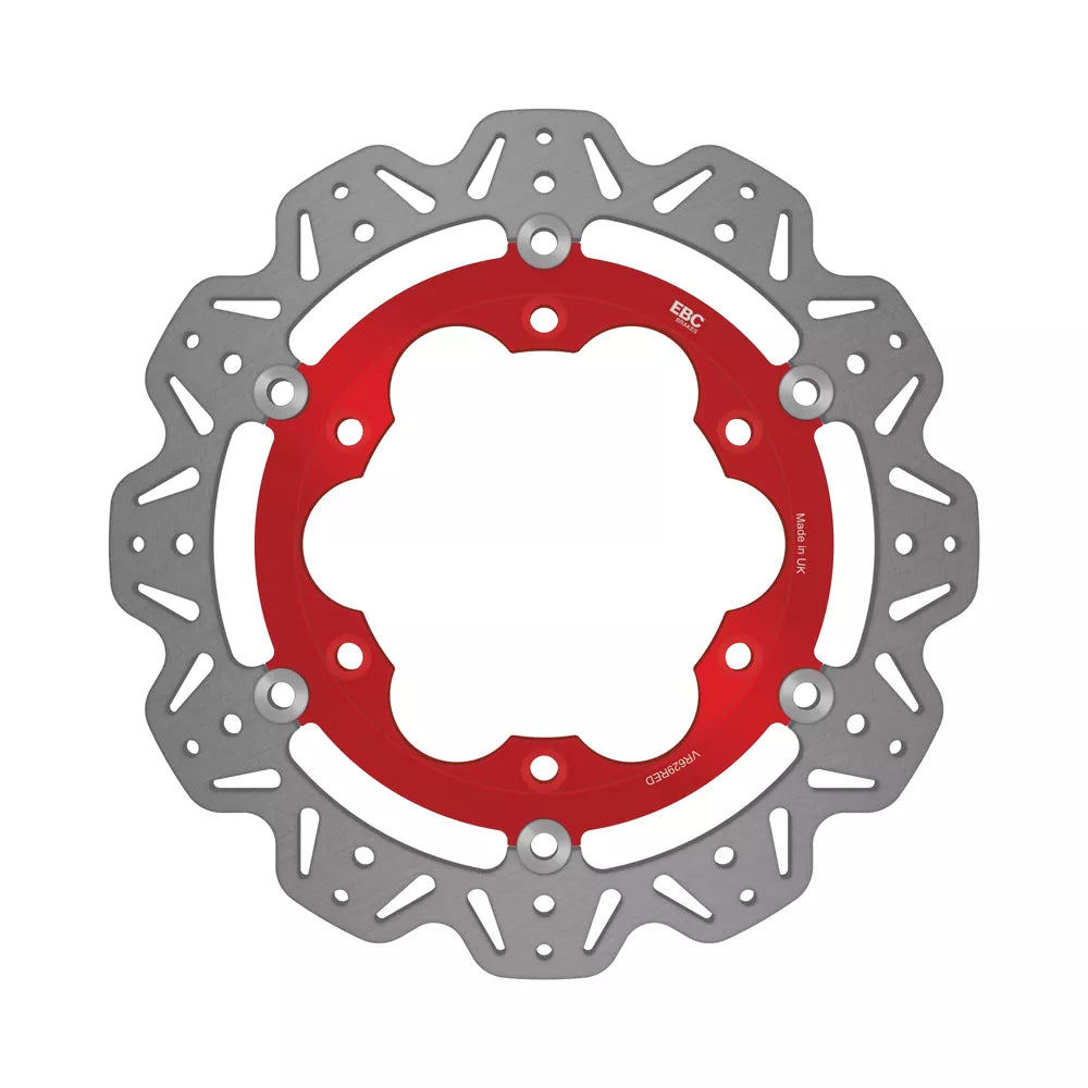 EBC 96-01 Triumph Hinckley Adventurer Front Left Vee Floating Red Rotor