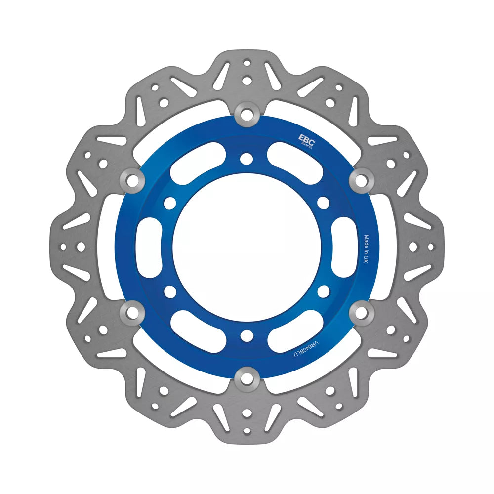 EBC 1992 Triumph Hinckley Daytona 750 3 cyl Front Left/Right Vee Floating Blue Rotor