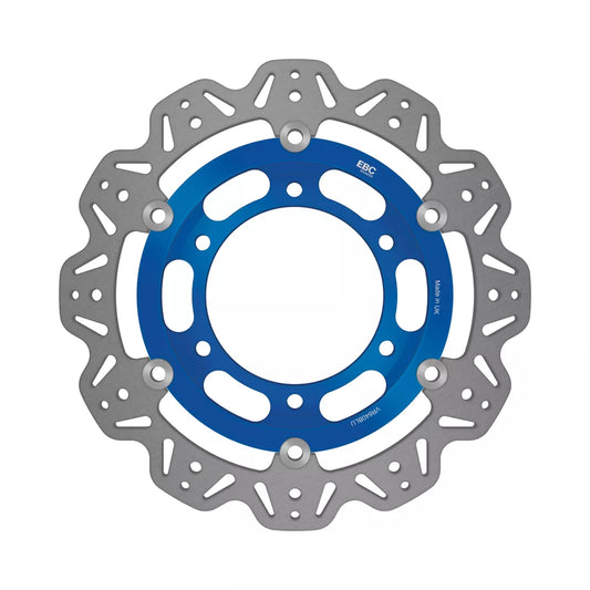 EBC 1992 Triumph Hinckley Daytona 750 3 cyl Front Left/Right Vee Floating Blue Rotor