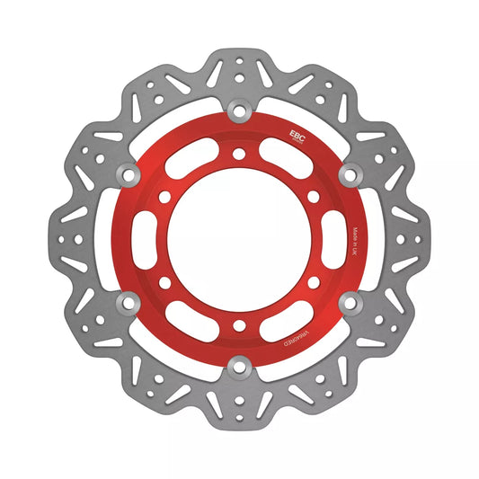 EBC 1992 Triumph Hinckley Daytona 750 3 cyl Front Left/Right Vee Floating Red Rotor