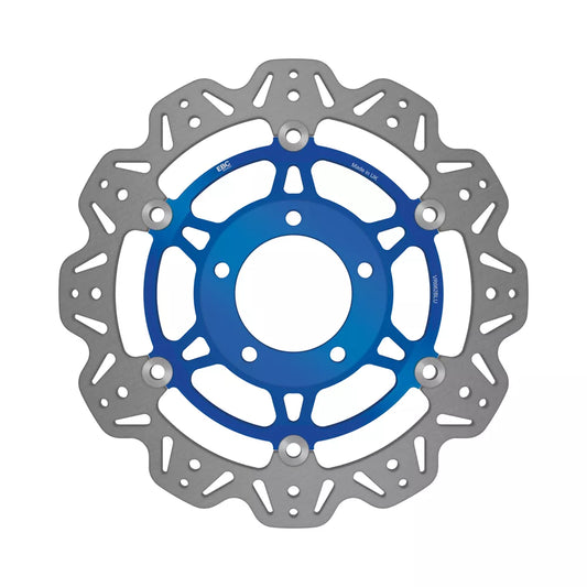 EBC 03-04 Triumph Hinckley Daytona 600 Front Left/Right Vee Floating Blue Rotor