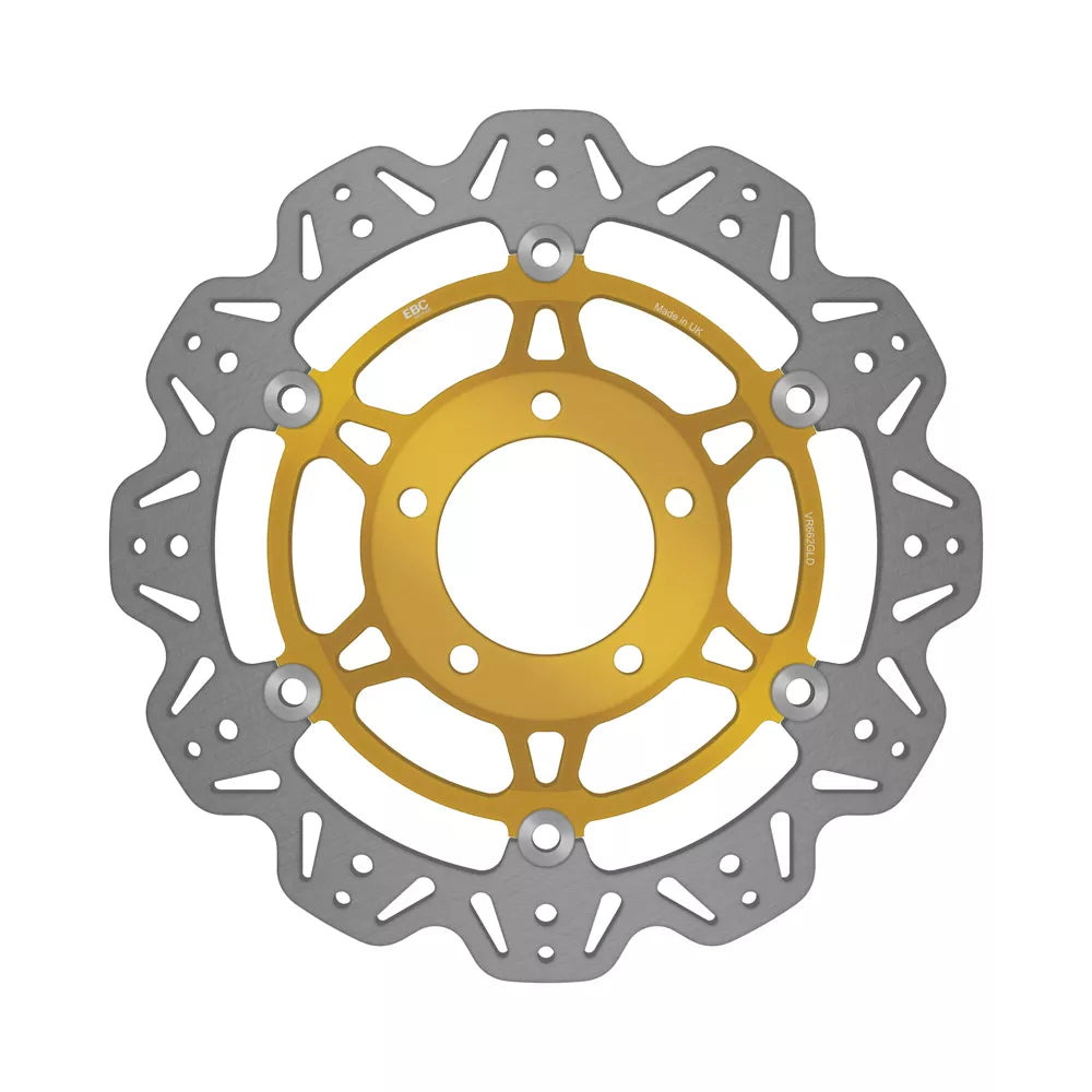 EBC 03-04 Triumph Hinckley Daytona 600 Front Left/Right Vee Floating Gold Rotor