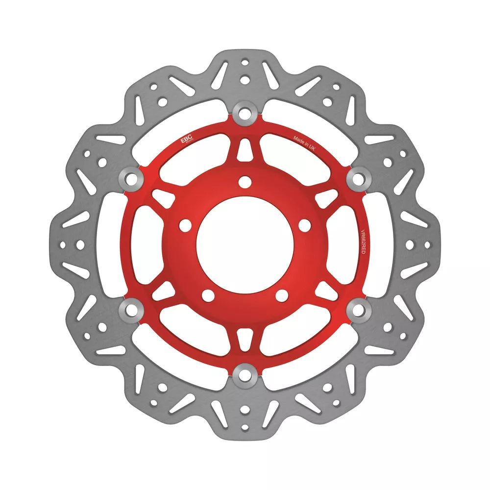EBC 03-04 Triumph Hinckley Daytona 600 Front Left/Right Vee Floating Red Rotor