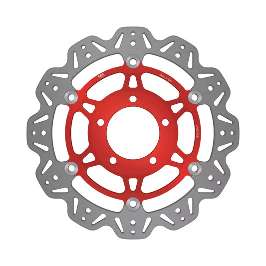 EBC 03-04 Triumph Hinckley Daytona 600 Front Left/Right Vee Floating Red Rotor