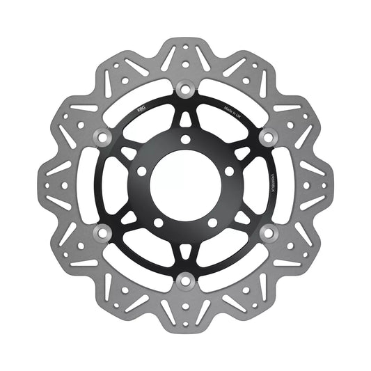 EBC 01-04 Triumph Hinckley Daytona 955i (w/5 Bolt Sngl Side Arm) Frt Lft/Rght Vee Floating Blk Rotor