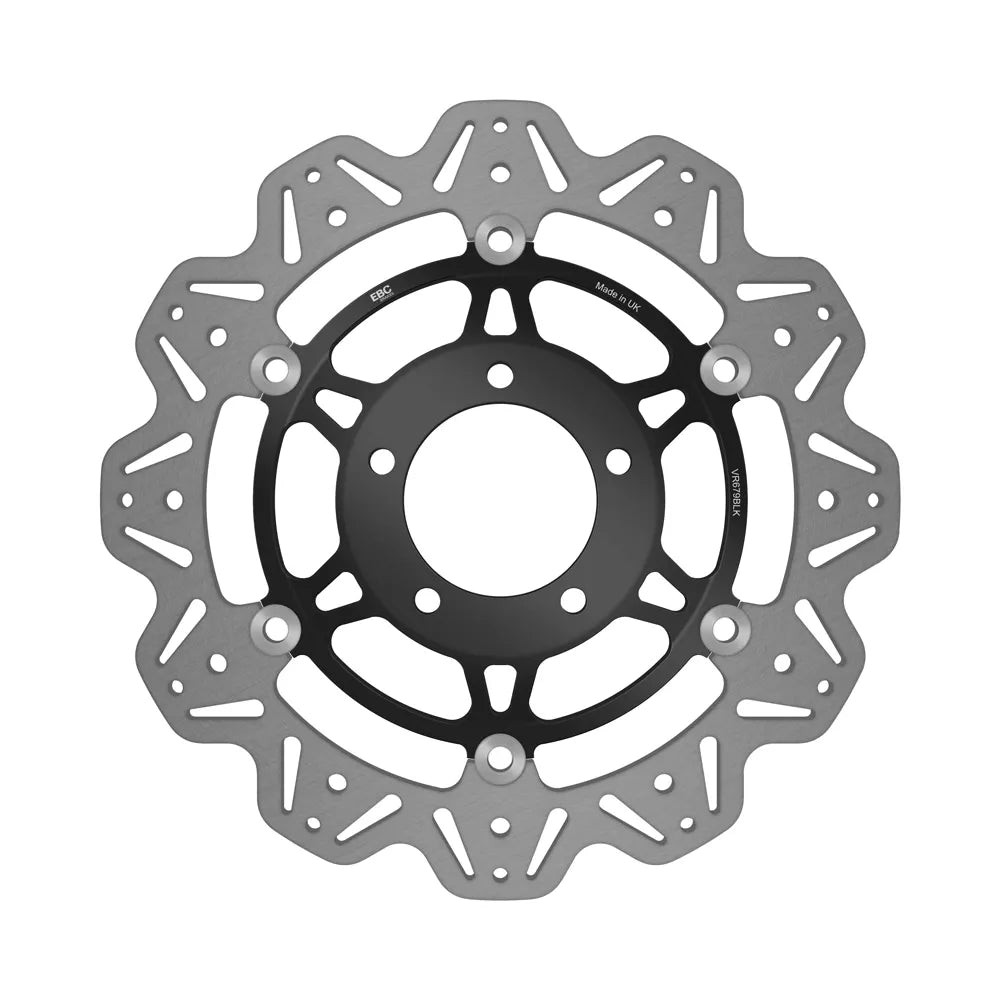 EBC 06-15 Triumph Hinckley Tiger 1050 Radial Caliper Front Left/Right Vee Floating Black Rotor
