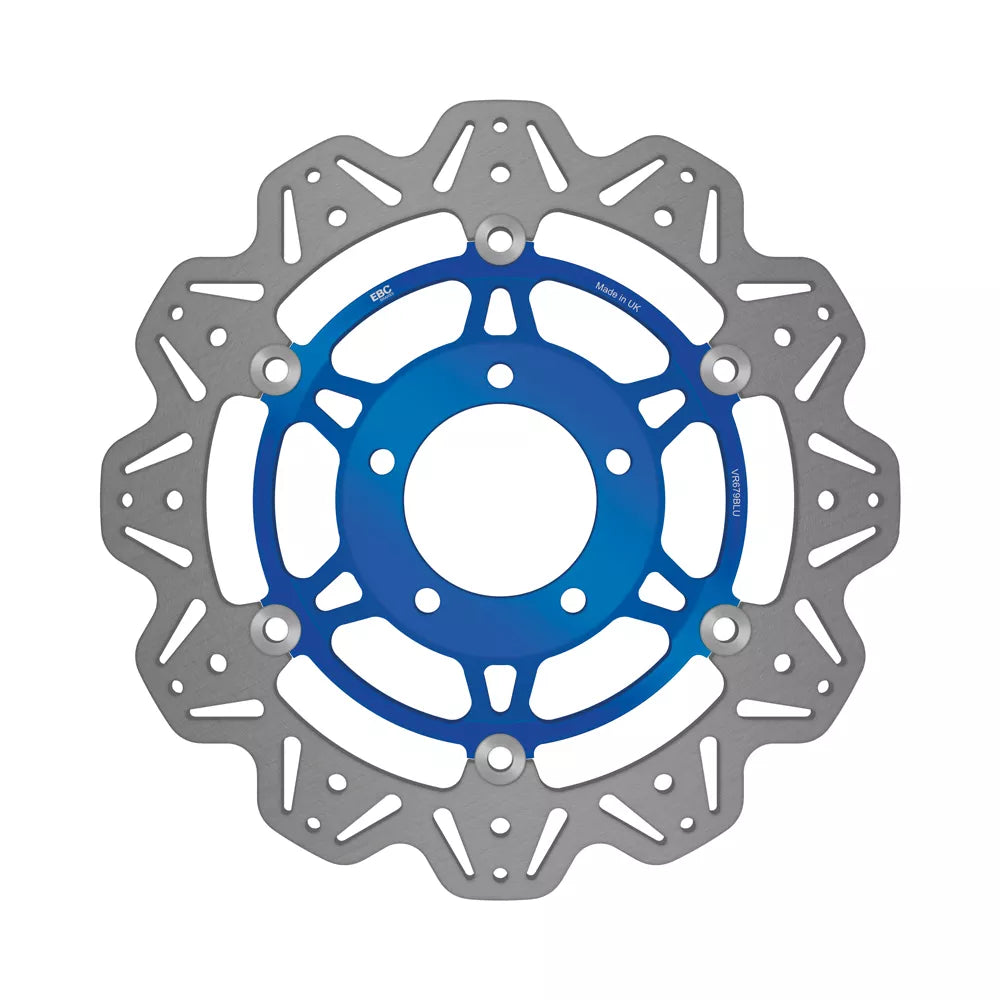 EBC 06-15 Triumph Hinckley Tiger 1050 Radial Caliper Front Left/Right Vee Floating Blue Rotor