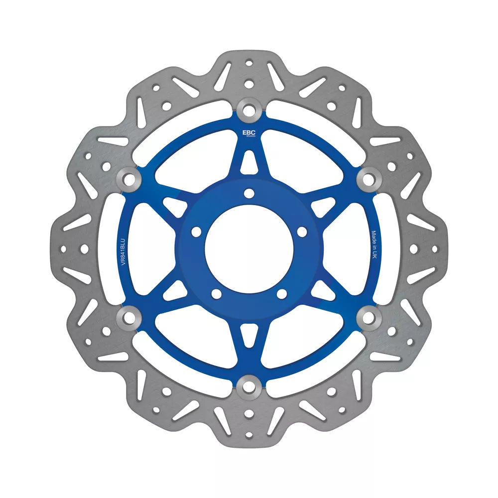 EBC 10-13 Ducati Monster 796 Front Left/Right Vee Floating Blue Rotor