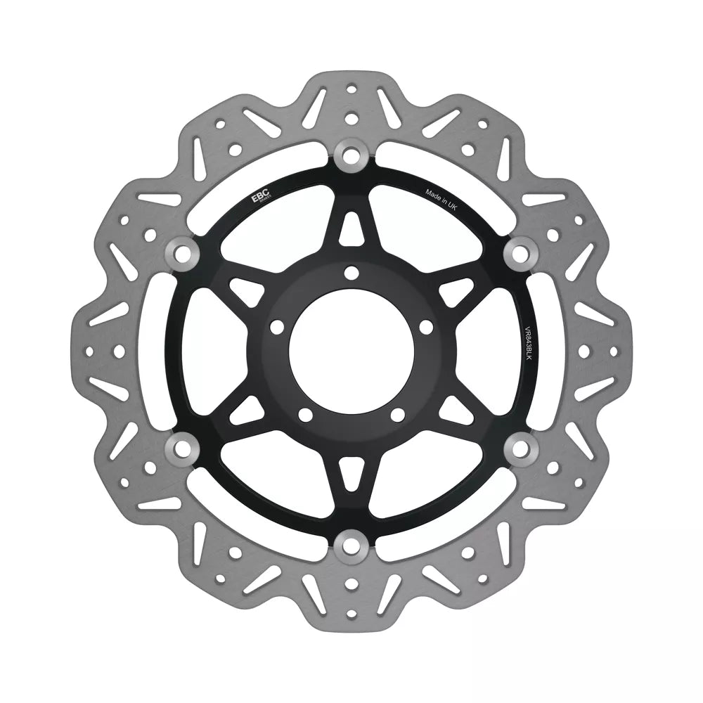 EBC 08-10 Ducati 848 Radial 2 Pad Caliper Front Left/Right Vee Floating Black Rotor
