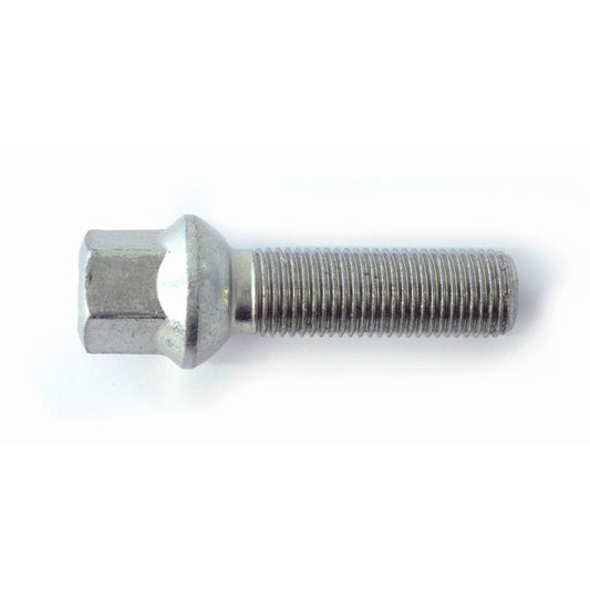 H&R Wheel Lug Bolt Round-Head R13 M14x1.50 - Length 35mm - Black ( e.g. VAG)