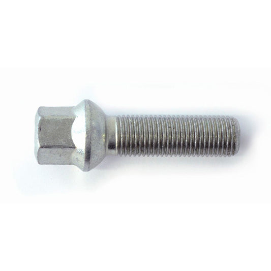 H&R Wheel Lug Bolt Round-Head R13 M14x1.50 - Length 47mm - Black ( e.g. VAG)