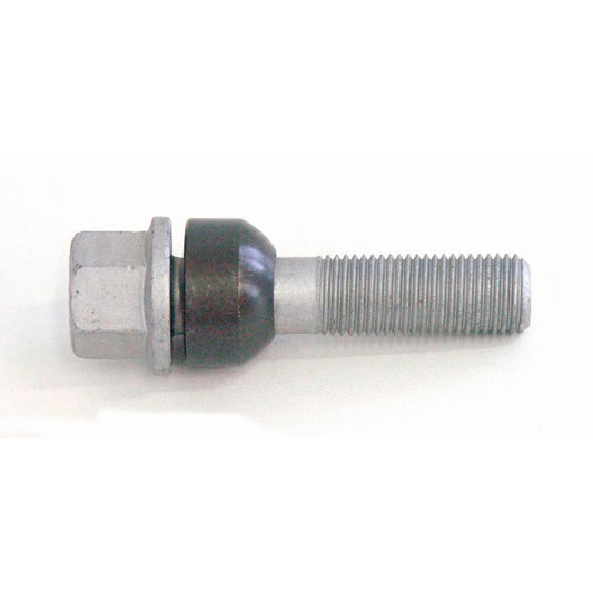 H&R Wheel Lug Bolt Round-Head with movable cone R14 M14x1.50 - Length 68mm - Black (e.g. Porsche)