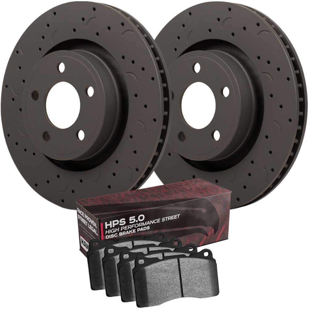 Hawk Performance HKC5013.615B TALON BRAKE PAD + ROTOR KIT