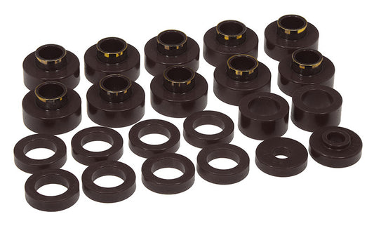 Prothane 1-103-BL Prothane 80-86 Jeep CJ5/CJ7 Body Mount 22 Bushing Kit - Black