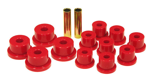 Prothane 17-1001 Prothane 85-88 Suzuki Samurai Spring & Shackle Bushings (OEM Shackles) - Red