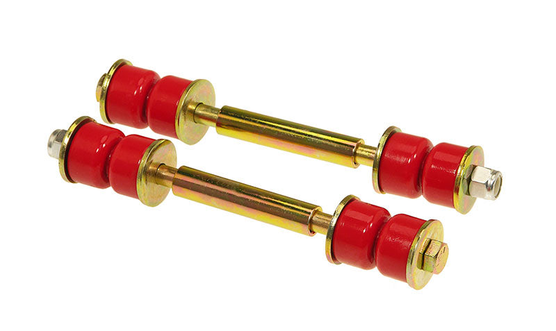 Prothane 19-409 Prothane Universal End Link Set - 4 1/2in Mounting Length - Red