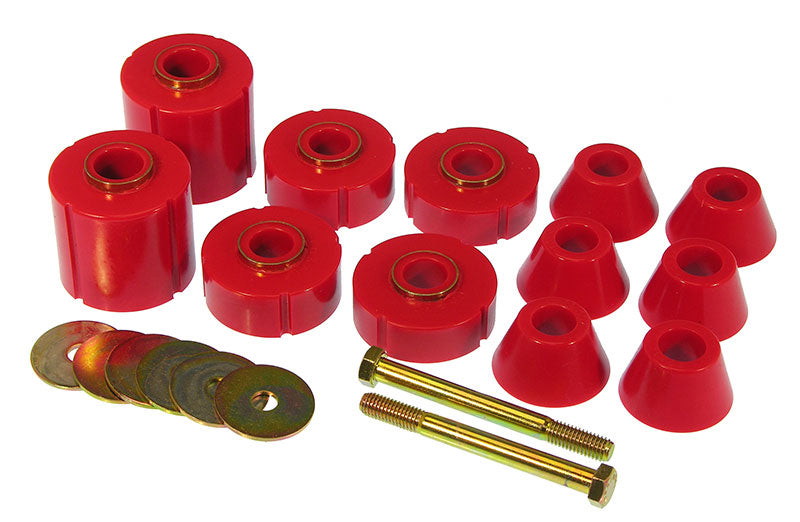 Prothane 7-104 Prothane 73-80 GM Body Mount 12 Bushing Kit - Red
