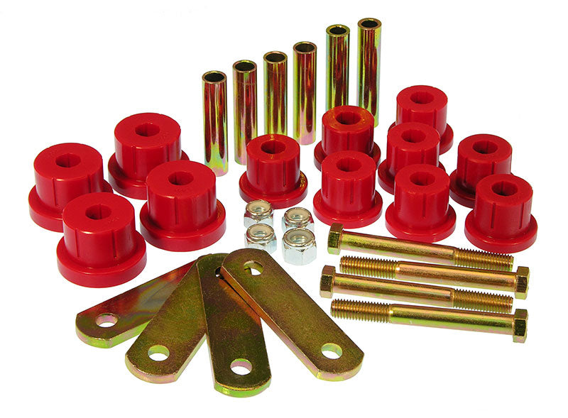 Prothane 7-1050 Prothane 67-81 Chevy Camaro HD Spring & Shackles Bushings - Red