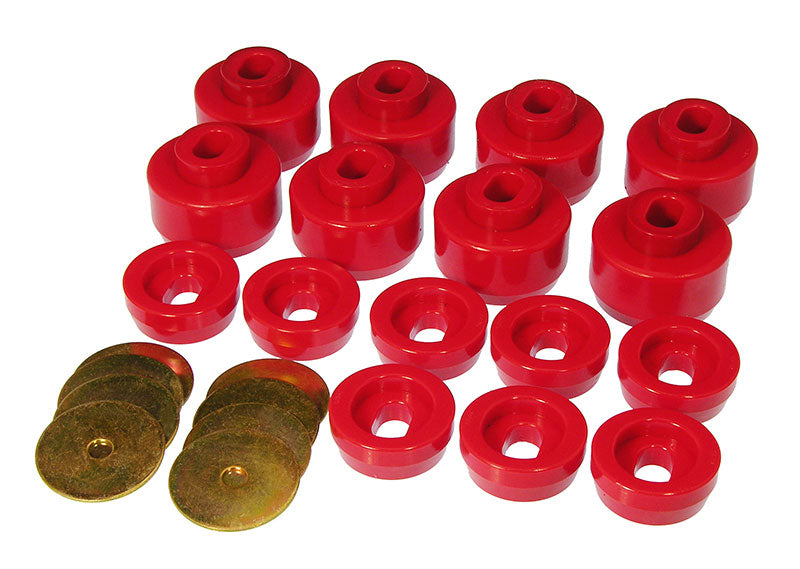 Prothane 7-141 Prothane 99-06 Chevy Silverado 2/4wd Body Mounts - Red